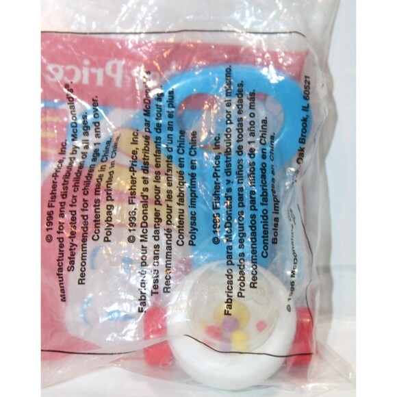 McDonald's Happy Meal Under 3 Toy Fisher Price Popper Push Toy 1996 Vintage - Picture 1 of 3